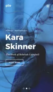 Pile a portfolio WordPress theme Mobile Responsive