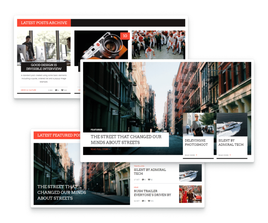 news WordPress theme with custom page builder
