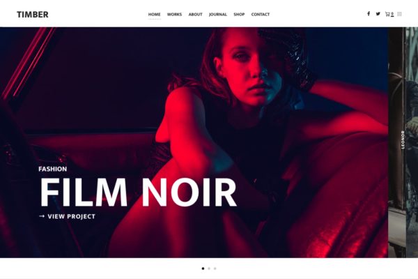 Timber elegant photography WordPress theme