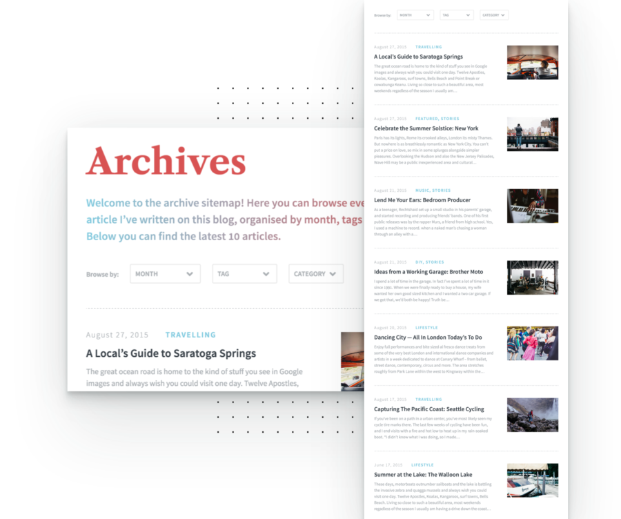 Custom Archive Page and Content Filtering