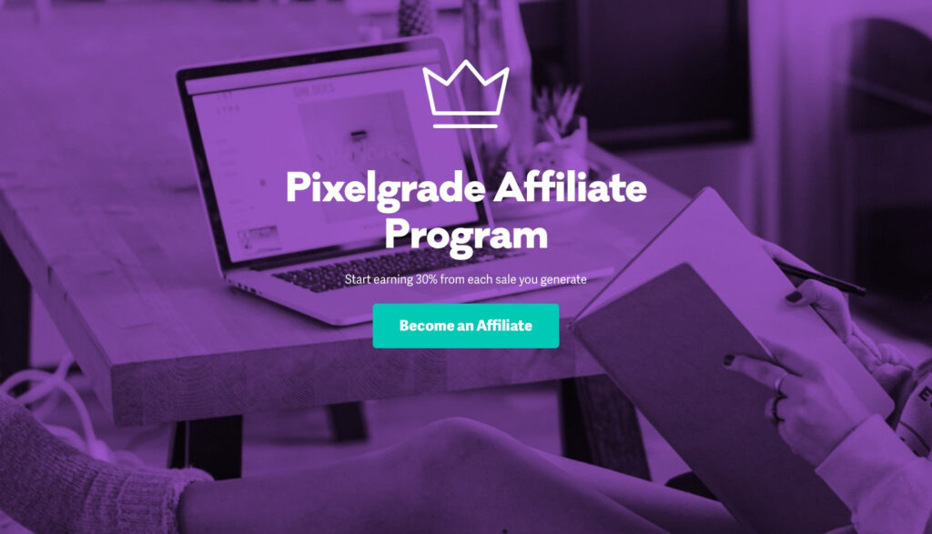 Pixelgrade affiliate program home page